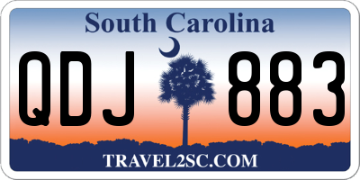 SC license plate QDJ883
