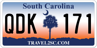 SC license plate QDK171
