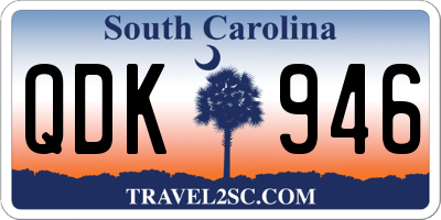 SC license plate QDK946