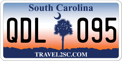 SC license plate QDL095