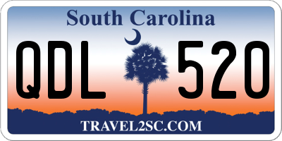 SC license plate QDL520