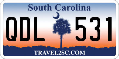 SC license plate QDL531
