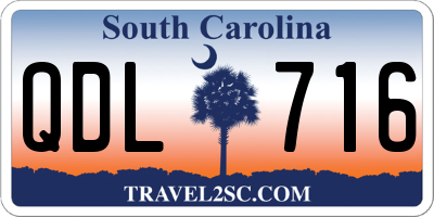 SC license plate QDL716