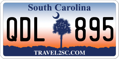SC license plate QDL895