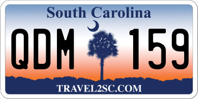 SC license plate QDM159