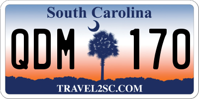 SC license plate QDM170