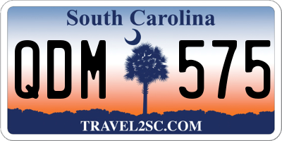 SC license plate QDM575