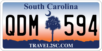 SC license plate QDM594