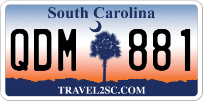 SC license plate QDM881