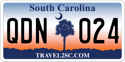 SC license plate QDN024