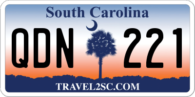 SC license plate QDN221