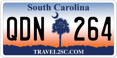 SC license plate QDN264