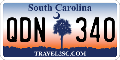 SC license plate QDN340