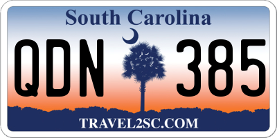 SC license plate QDN385