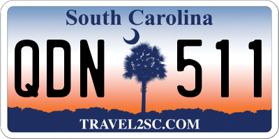 SC license plate QDN511