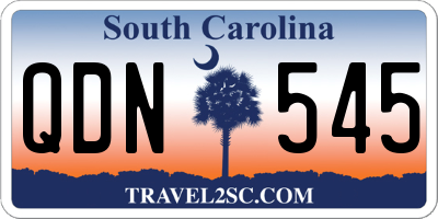 SC license plate QDN545
