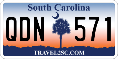SC license plate QDN571