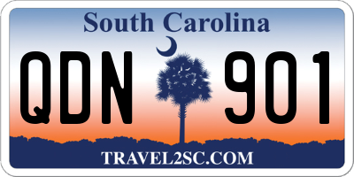 SC license plate QDN901