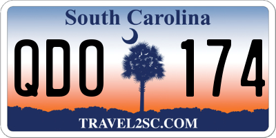 SC license plate QDO174