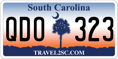 SC license plate QDO323