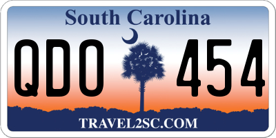 SC license plate QDO454