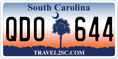 SC license plate QDO644