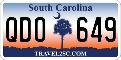SC license plate QDO649