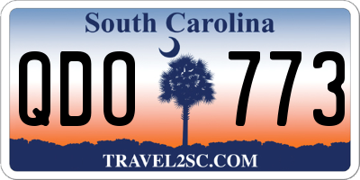 SC license plate QDO773
