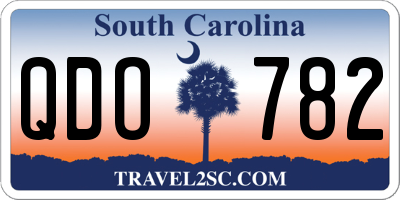 SC license plate QDO782