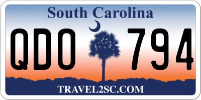 SC license plate QDO794