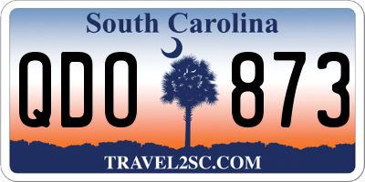 SC license plate QDO873