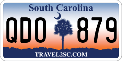 SC license plate QDO879