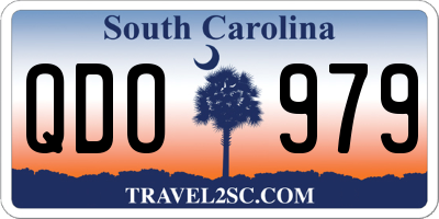 SC license plate QDO979