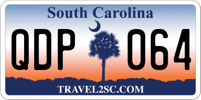 SC license plate QDP064