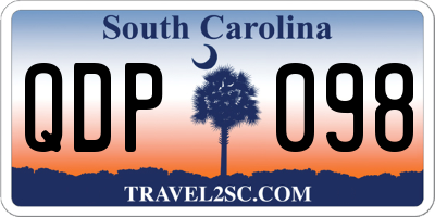 SC license plate QDP098
