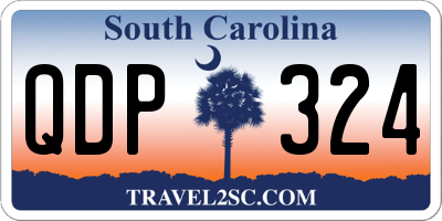 SC license plate QDP324