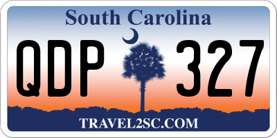 SC license plate QDP327
