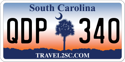SC license plate QDP340