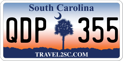 SC license plate QDP355