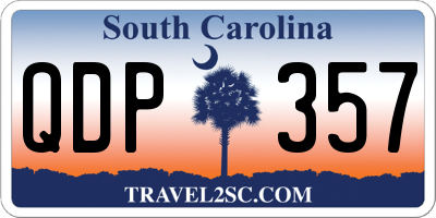 SC license plate QDP357