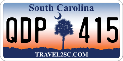 SC license plate QDP415