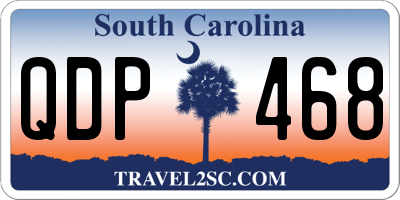SC license plate QDP468