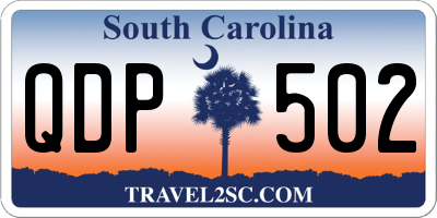 SC license plate QDP502