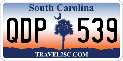 SC license plate QDP539