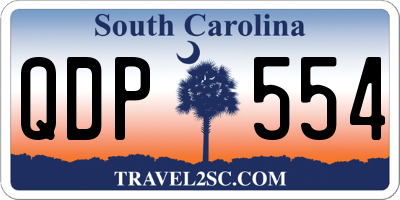 SC license plate QDP554