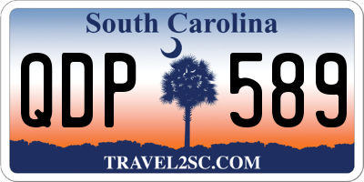 SC license plate QDP589