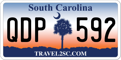 SC license plate QDP592