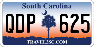 SC license plate QDP625
