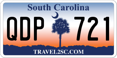SC license plate QDP721