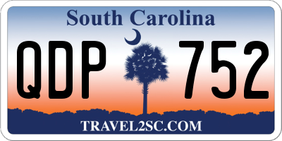 SC license plate QDP752